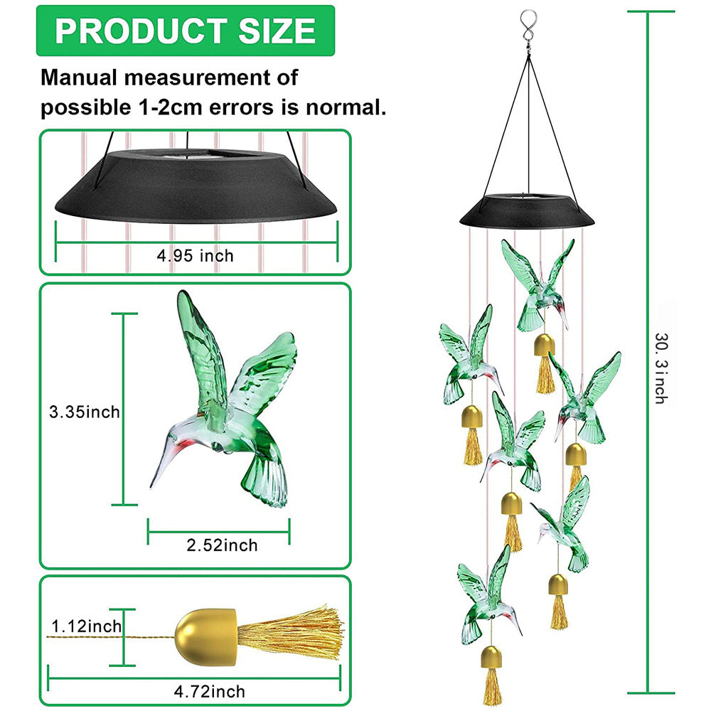 🌿Hummingbird Solar Light 🐦 Eco-Friendly Garden Glow🔥 50% OFF