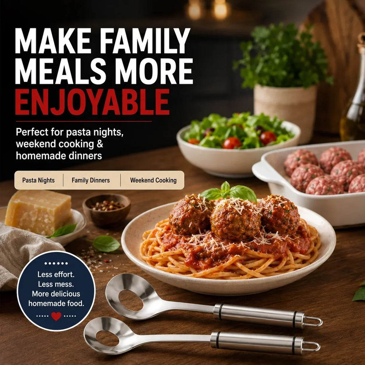 π 2-Pack Stainless Steel Meatball Maker Spoon β Make Perfect Meatballs Without Messy Hands