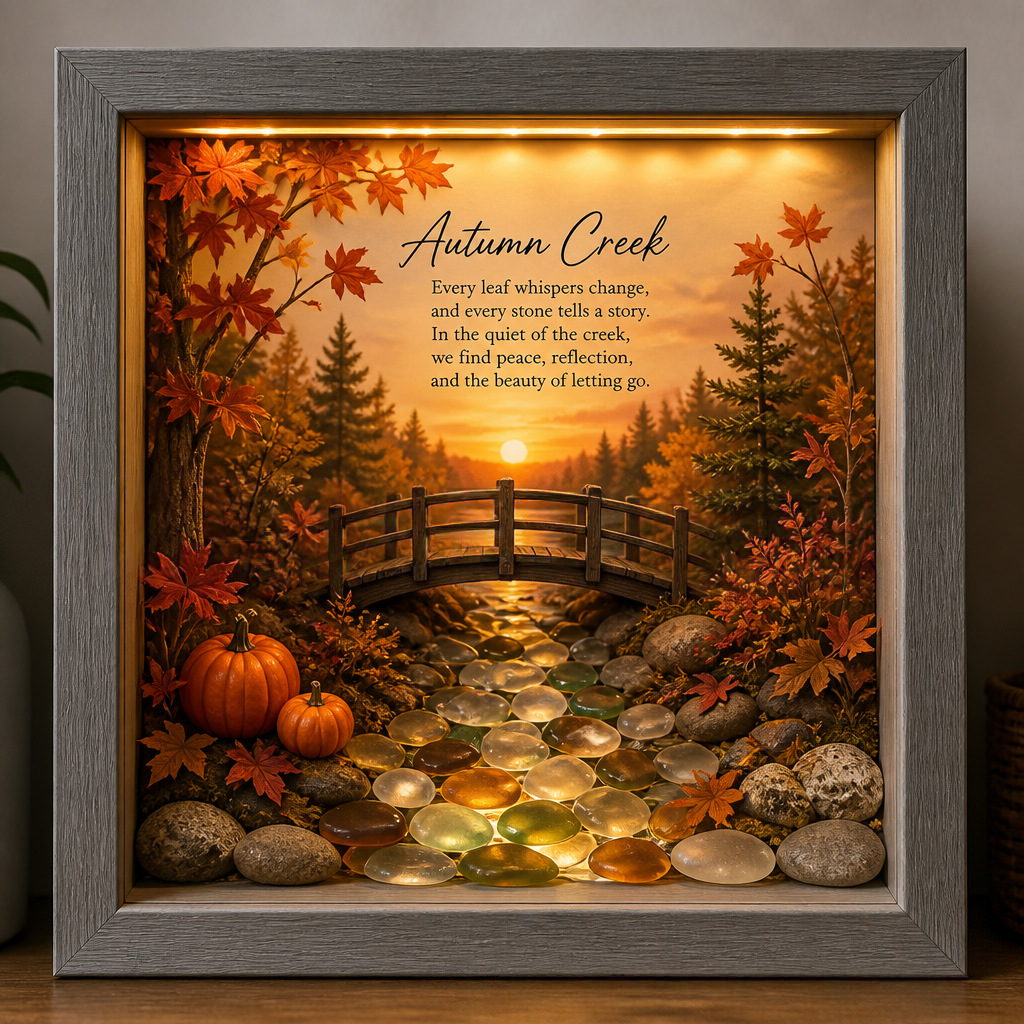 Framed Glowing Landscape Night Light-Bring Nature’s Glow Into Your Home