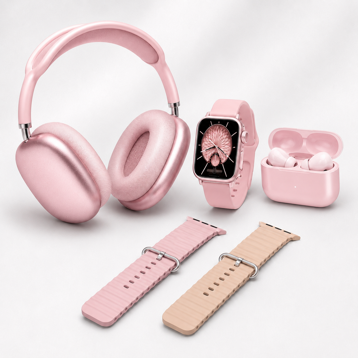 💥SAVE 70%⌚Smartwatch Set with Dual Earphones and Four Watch Straps🎧