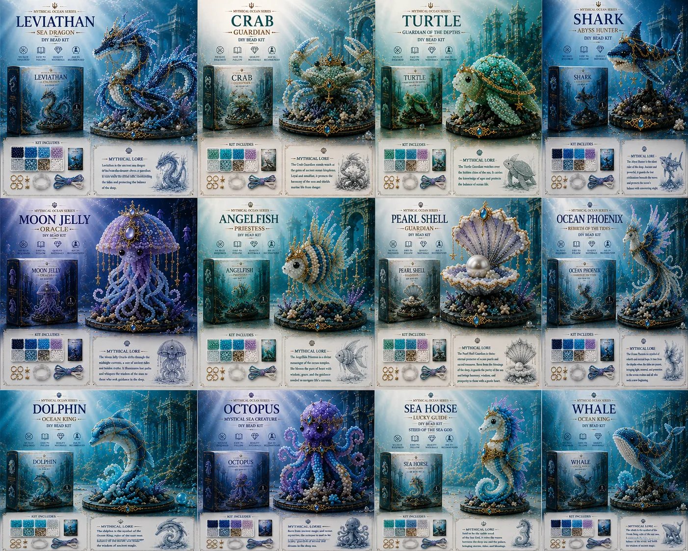 Last Day 50% OFF - 🌊 Mythical Ocean DIY Bead Kit