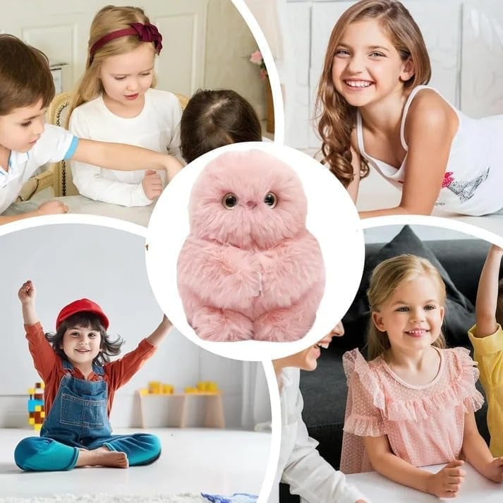 🦉3-in-1 Interactive Plush Owl – Talks, Sings & Turns Head – Cute Plush Pendant for Baby, Bags& Cars