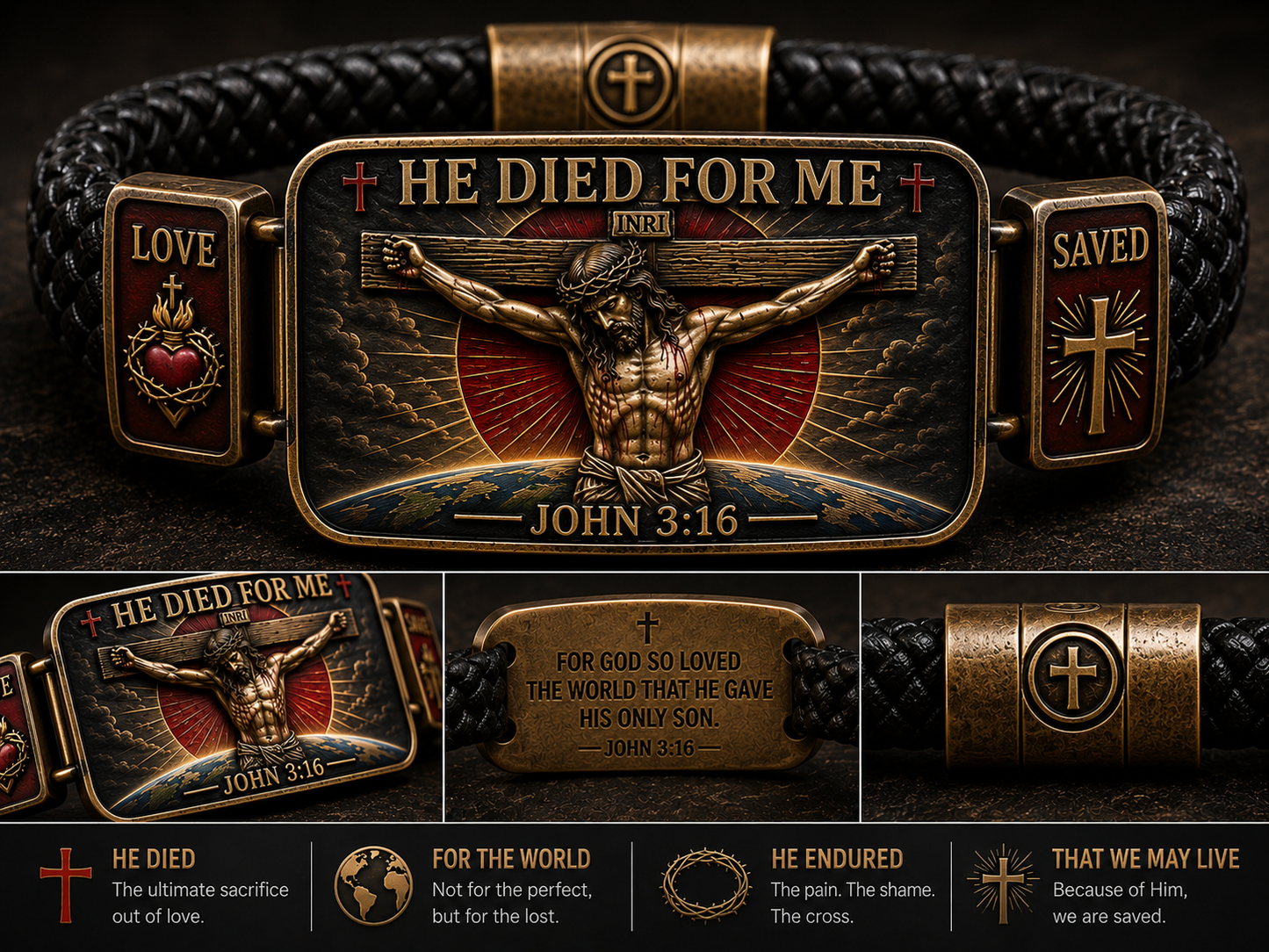 HE DIED FOR ME Faith Bracelet