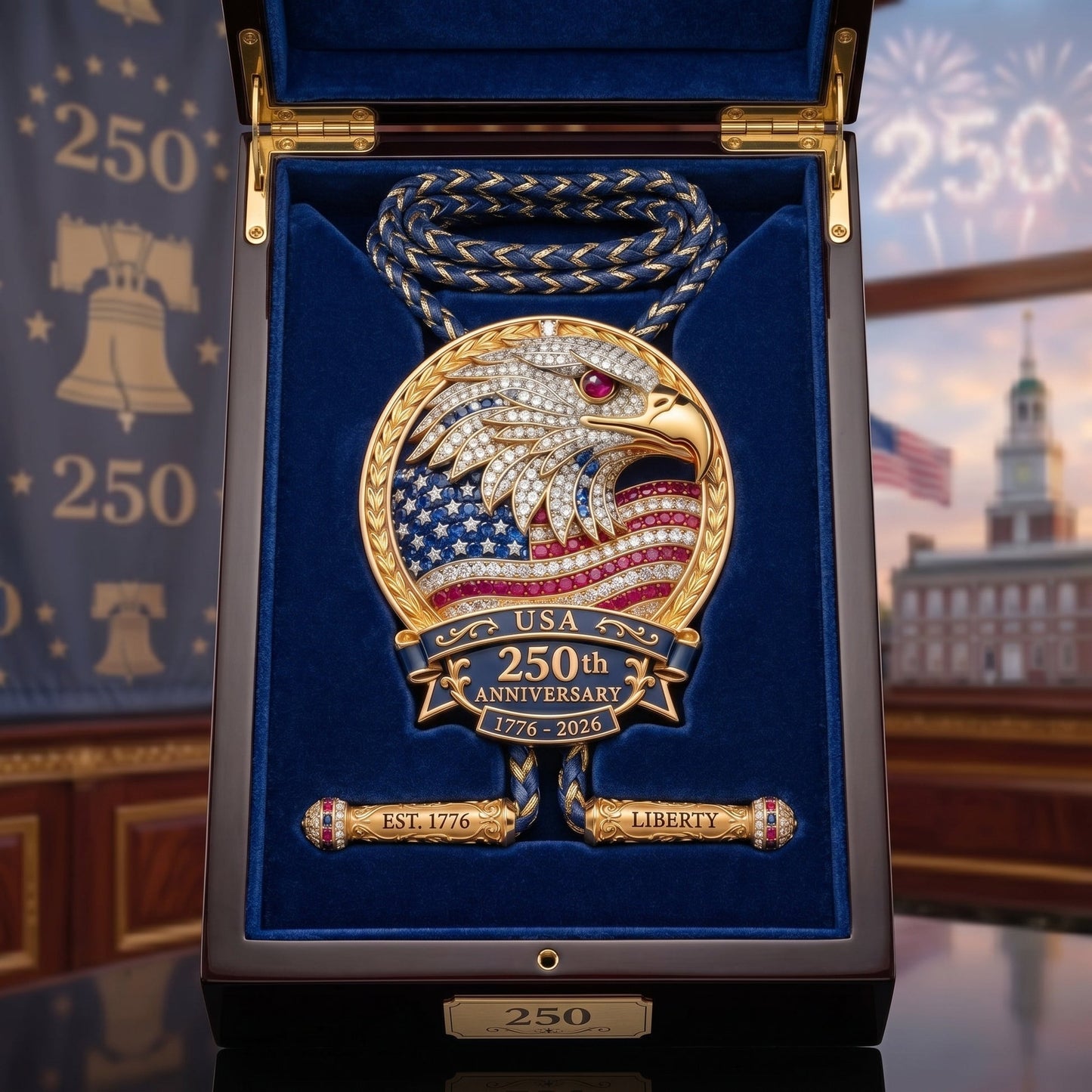 ๐Last Day 49% OFF - ๐ฆ
USA 250th Anniversary Eagle Bolo Tie