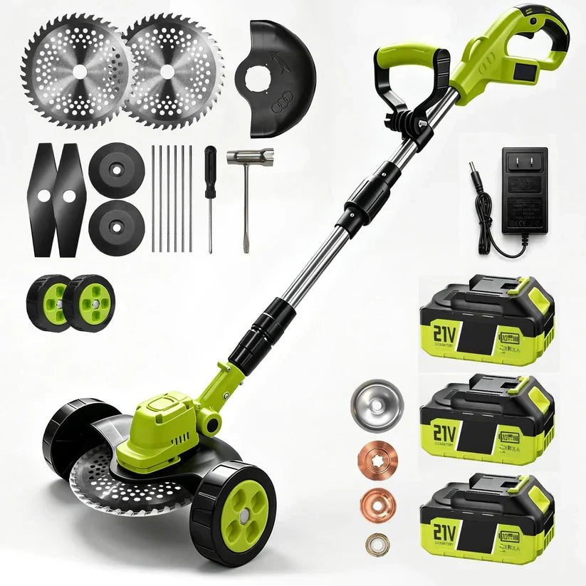 🛠️ LIMITED-TIME 59% OFF! ✨3-in-1 Cordless Lawn Mower with 2×21V Batteries