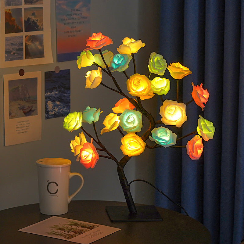 🌹 A Light That Makes Everything Feel Softer – USB Rose Lamp with Bendable Branches