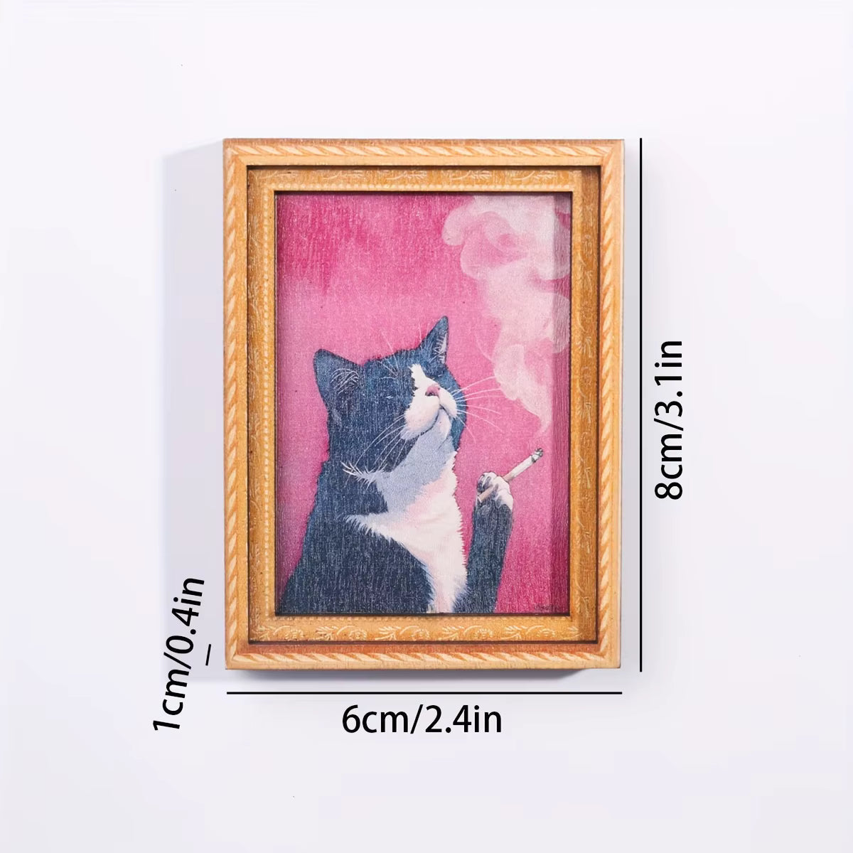 Funny and quirky cat-shaped soft magnetic refrigerator magnets