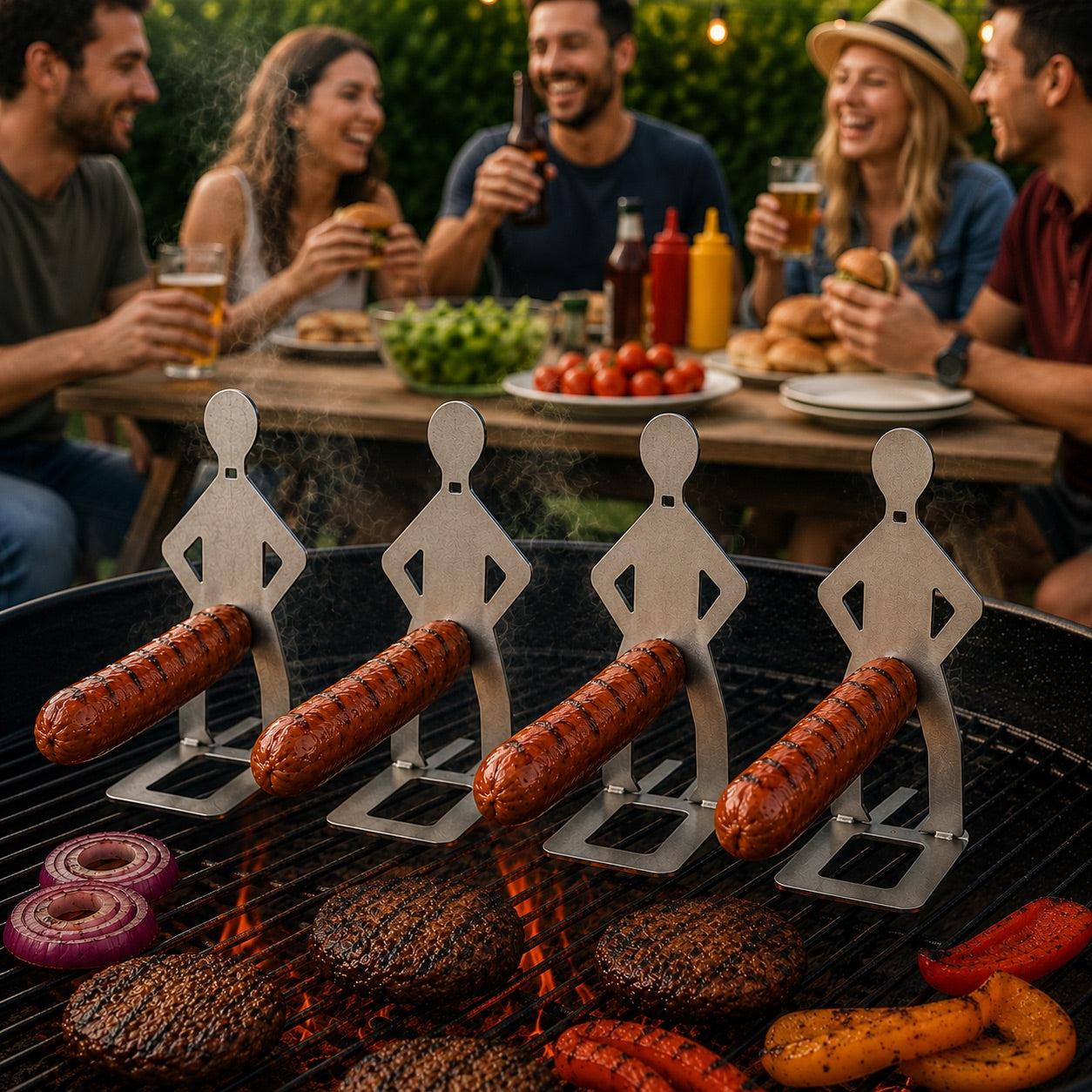 Stainless Steel BBQ Sausage Holders
