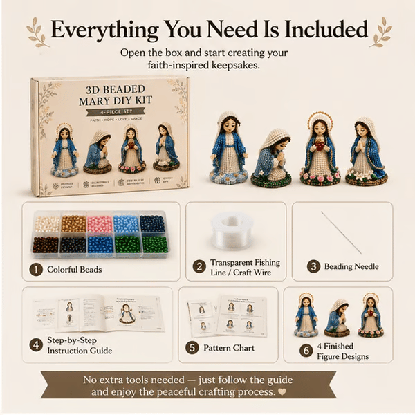 🔥LAST DAY 50% OFF - 🙏✨ Bead Your Blessings – Christian Faith Art Kit