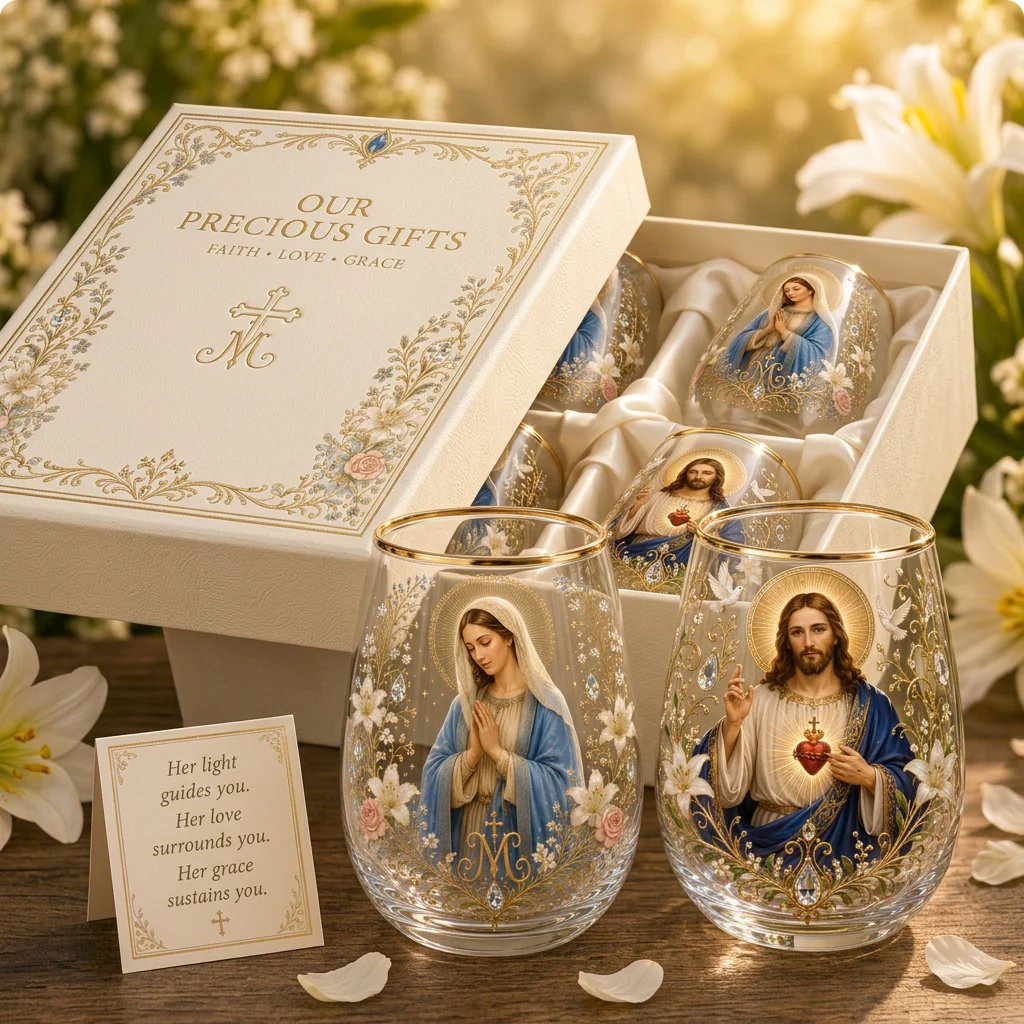 🙏✝️ 2026 Limited Edition “Morning Prayer” Glass Tea Cup ☀️☕ – Faith & Serenity Collection