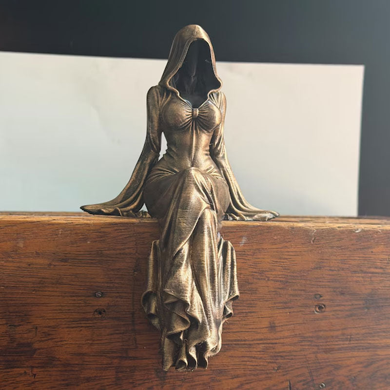 Lady Reaper - Ethereal Hooded Figure Sculpture