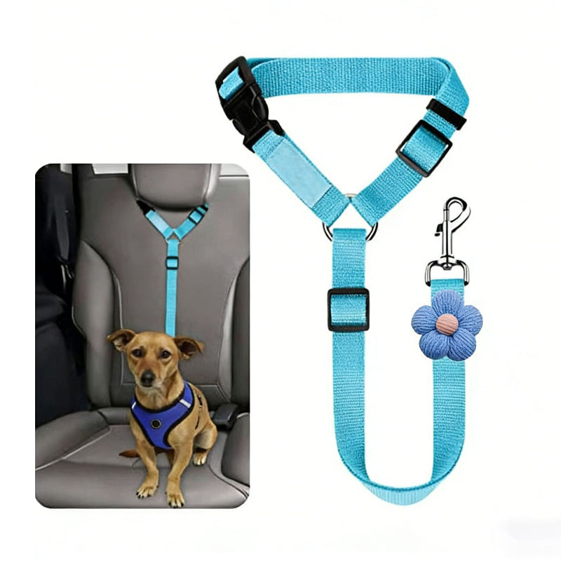 2-in-1 Dog Car Seat Belt & Walking Leash