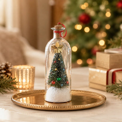 🎄 HOT SALE 50% OFF🔥Voice Recording Christmas Tree Glass Bottle Holiday Keepsake Centerpiece🔥
