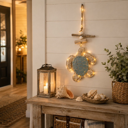 🔥Last Day 49% OFF🔥Glowing Coastal Sea Turtle Wall Art