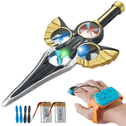 🕹️Magic Flying Battle Sword – LED Hover Spinning Toy✨⚔️
