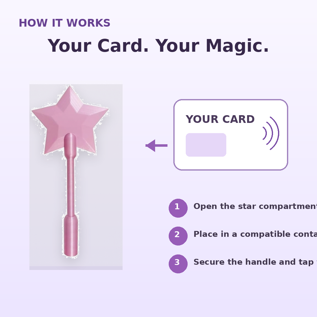 Fairy Wand Credit Card Holder