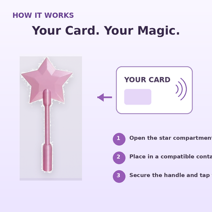 Fairy Wand Credit Card Holder