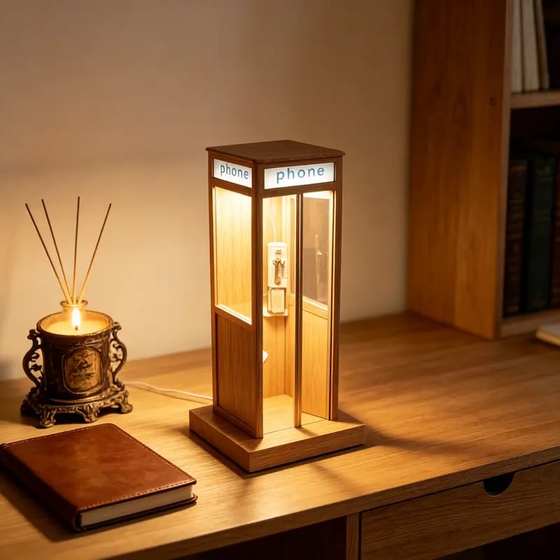 ✨Vintage Phone Booth Ambient Lamp- 🎁Light up Every Cozy Corner💛