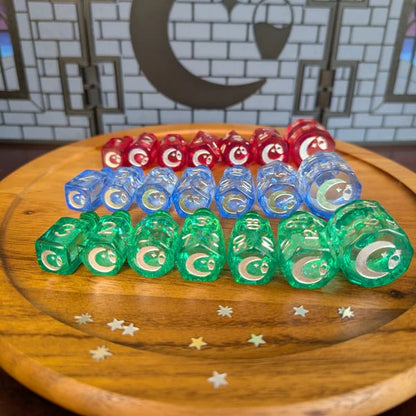 🎲🌙Crescent Moon Liquid Core Potion Dice Sets🧪