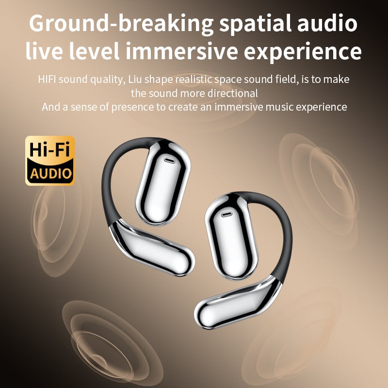 Hot Sale -🔥True Powerful Bluetooth 5.4 Open Ear Earbuds, IPX5 Waterproof