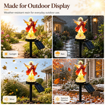 ☀️Solar-Powered Illuminated Jesus Garden Statue🙏