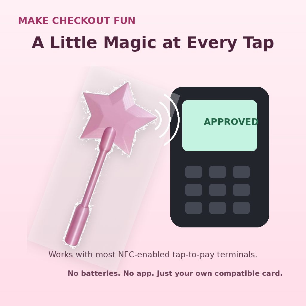 Fairy Wand Credit Card Holder