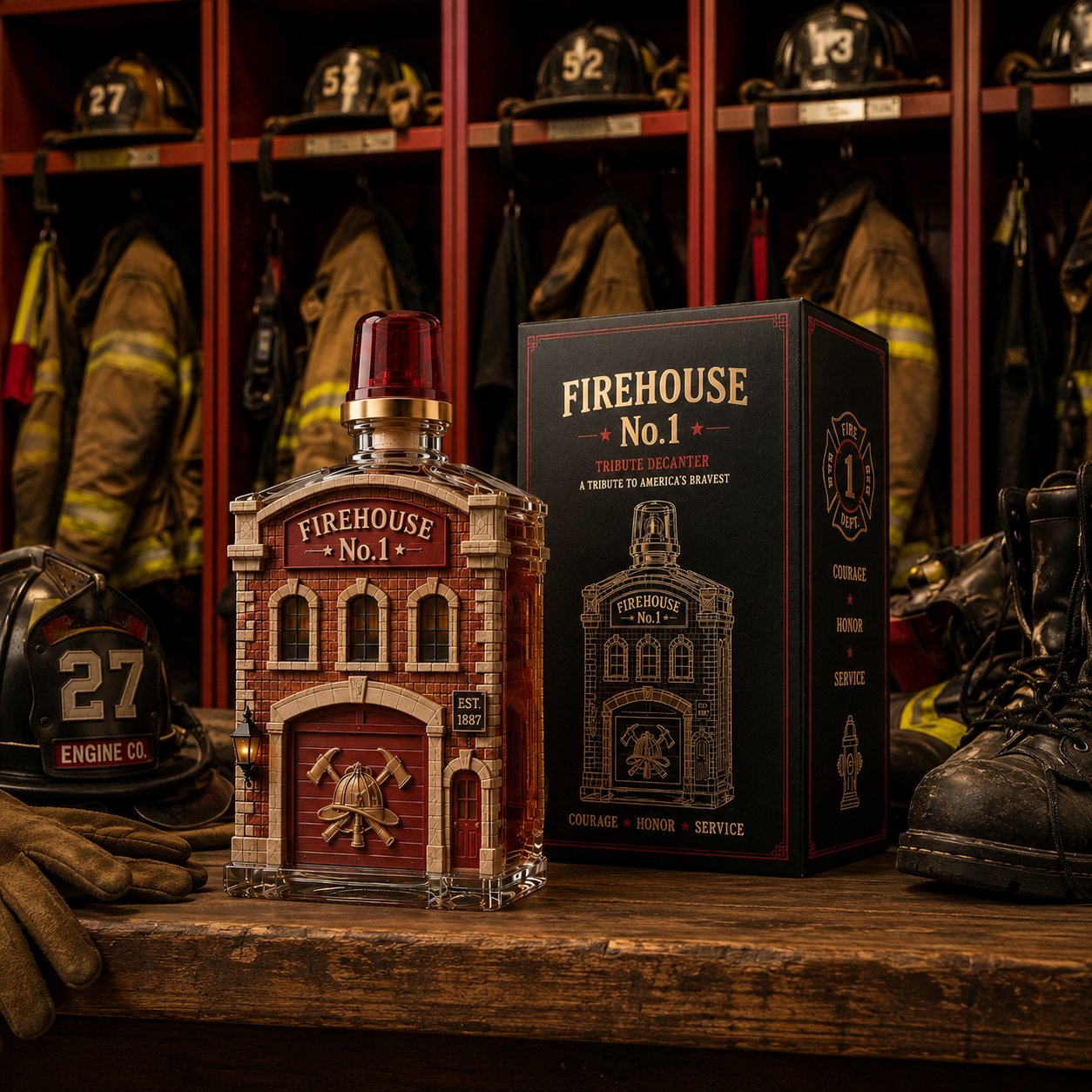 Firehouse No. 1 A Tribute To America’s Bravest Whiskey Bottle