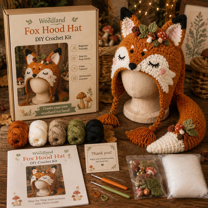 Fantasy Hood Hat DIY Crochet Kit Series