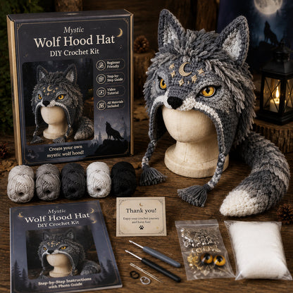 Fantasy Hood Hat DIY Crochet Kit Series