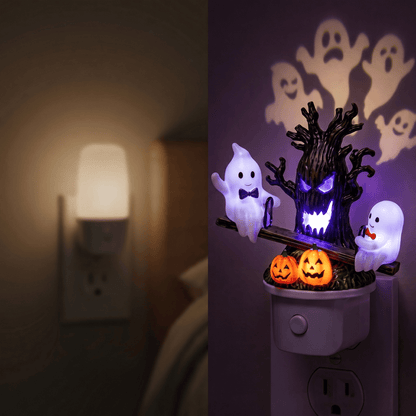 🔥HOT SALE 49% OFF-🎃👻Animated Seesaw Ghost Plug In LED Night Light