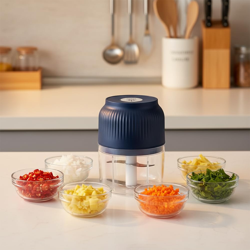 🔥Ends Today 50% OFF🧴 Electric Garlic Chopper, Mini Portable Veggie Cutter