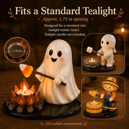 🔥LAST DAY 49% OFF💥Halloween Campfire Tealight Holder