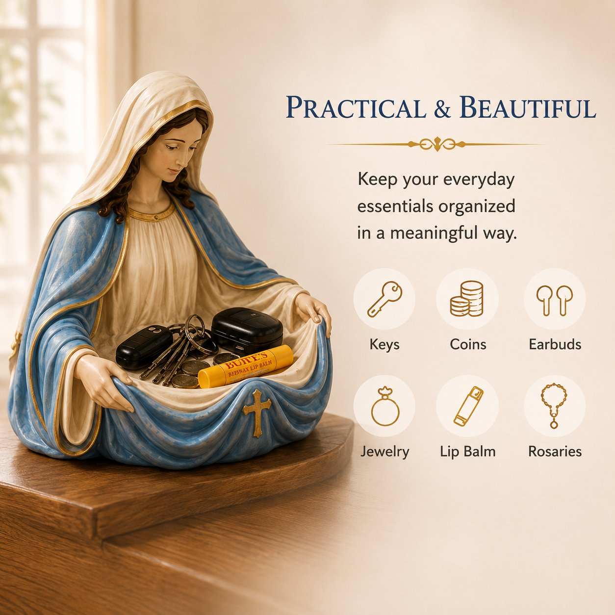 🔥Last Day 50% OFF - Handmade Virgin Mary Catch-All Bowl