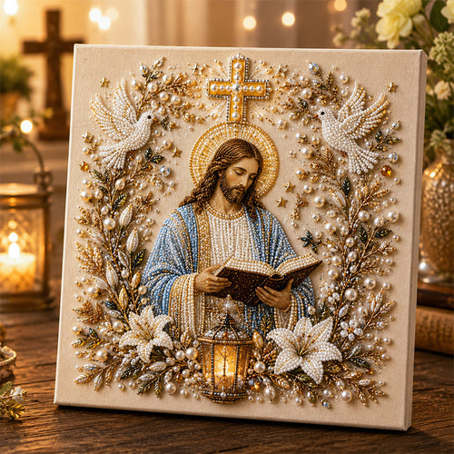 🔥 Last Day 49% OFF – ✝️ DIY Jesus Pearl Art Kit