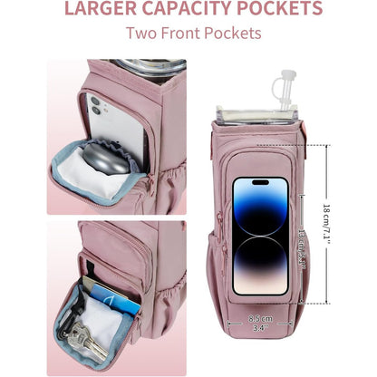 🔥Water Bottle Carrier Bag for 40oz Tumbler – Insulated Crossbody Holder