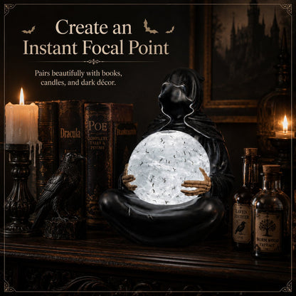 🔮 Mystic Reaper Swirling Bat Crystal Ball Light✈️ Buy 2 Get Free Shipping