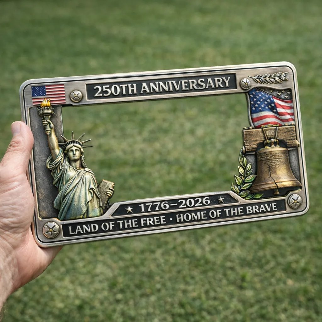 🔥🇺🇸 250th Anniversary Commemorative License Plate Frame🗽