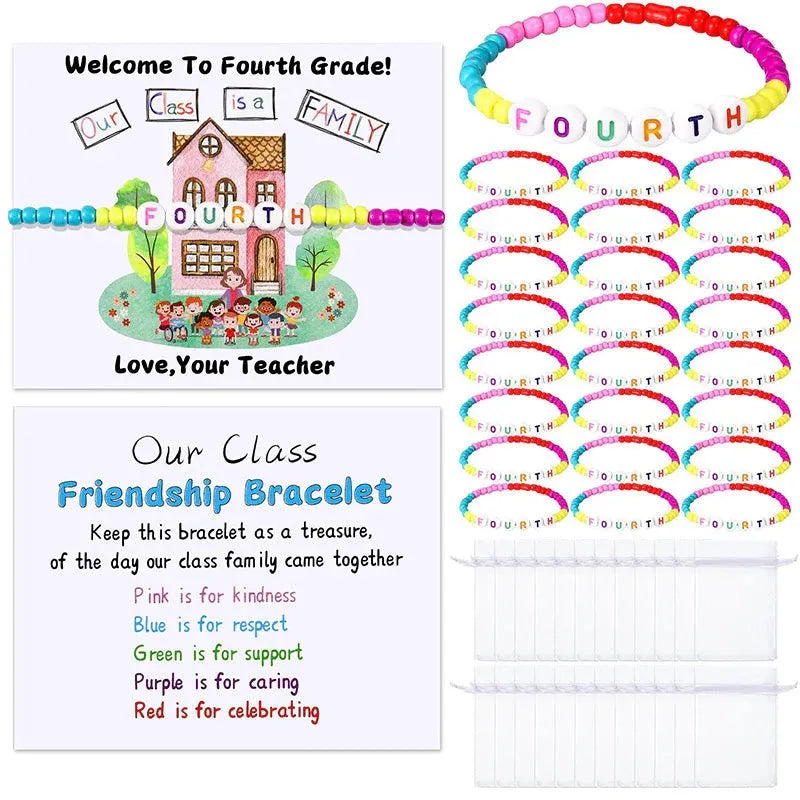 🔥HOT SALE 49% OFF - ✨🌈Pack of 25 Welcome BeadBracelets - StrengthenClassroom Friendship & SpreadWarm Kindness!