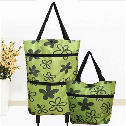 🔥HOT SALE 50% OFF - 🛍️Foldable 2-in-1 Shopping Bag