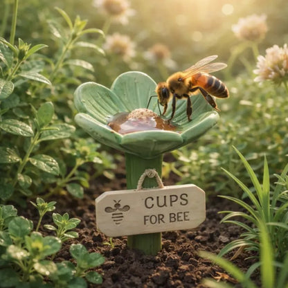 🌸Flower-Shaped Bee Watering Station🐝
