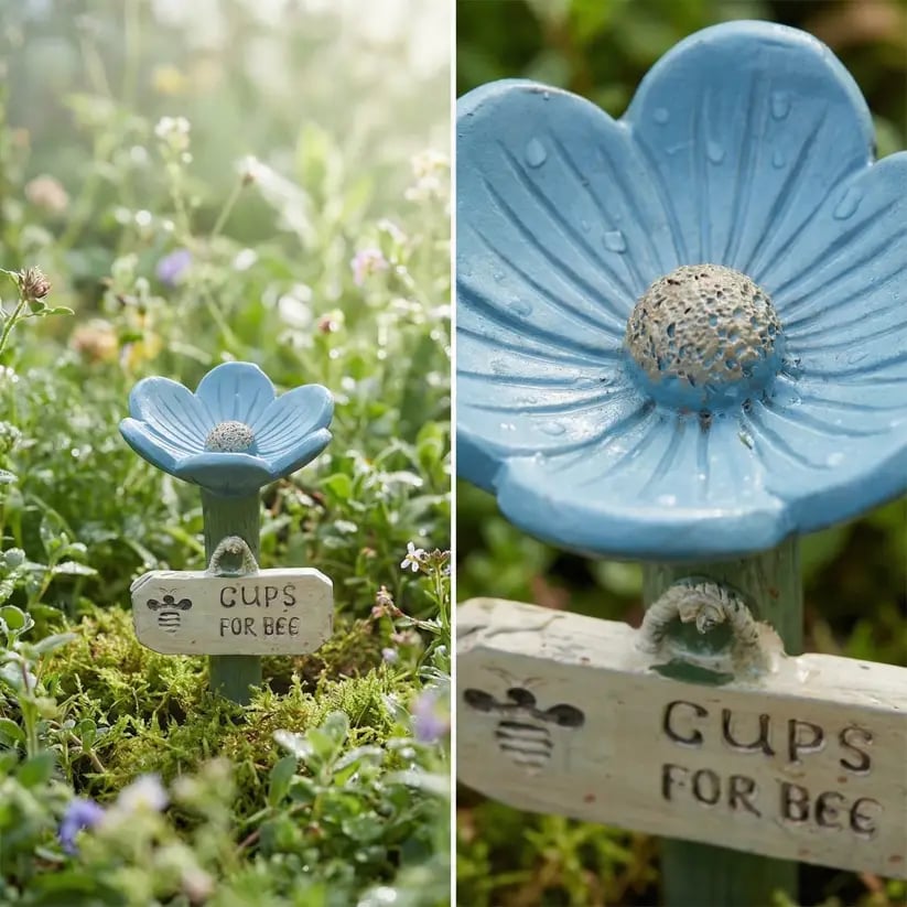 🌸Flower-Shaped Bee Watering Station🐝