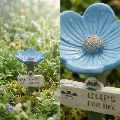 🌸Flower-Shaped Bee Watering Station🐝