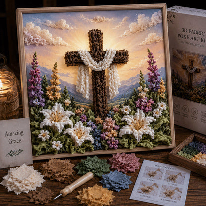 ✝️ ✝️3D Christian Fabric Poke Art Kit
