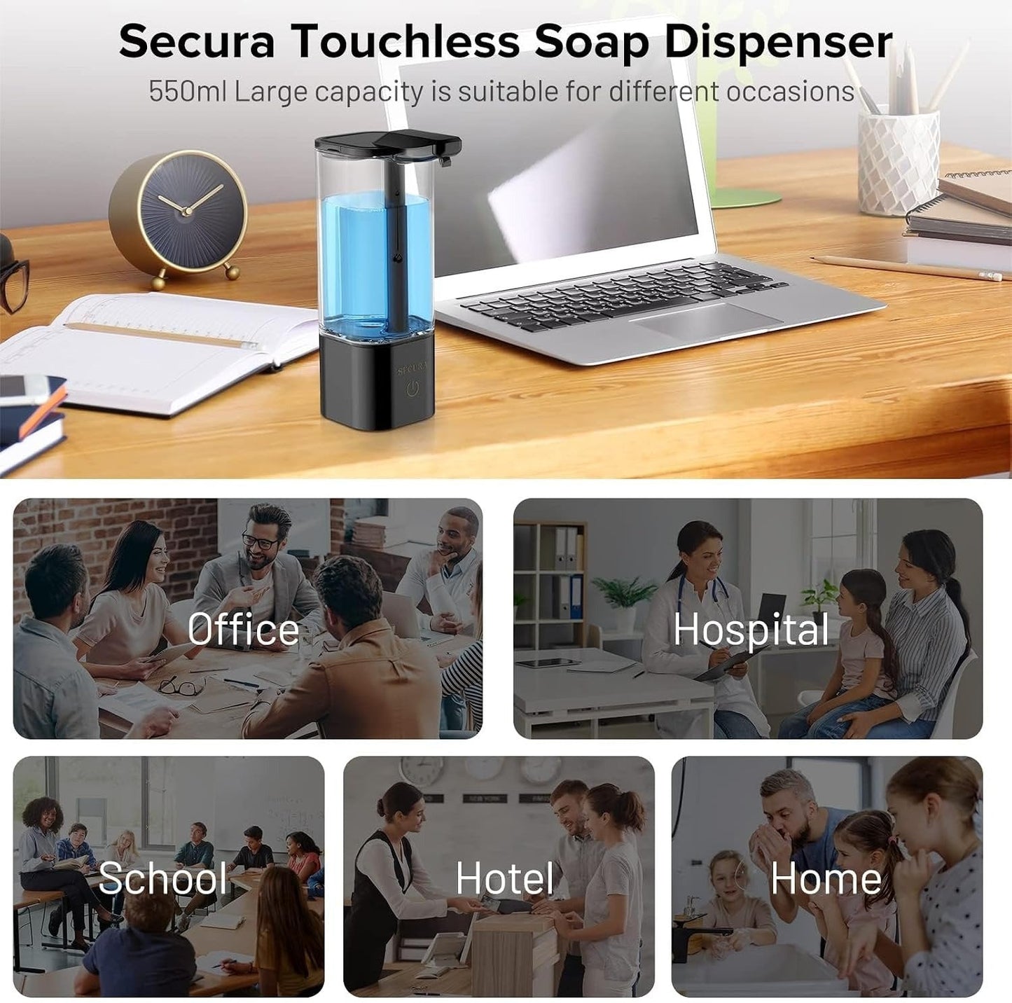 🧼 18.6 oz Touchless Automatic Soap Dispenser