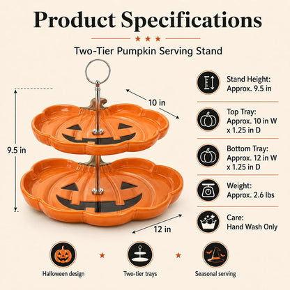 🔥HOT SALE 49% OFF – ✨Two-Tier Ghost Serving Stand