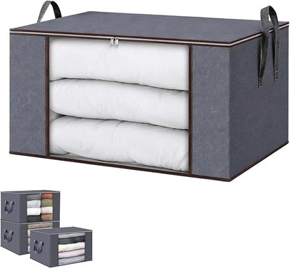 🔥Factory Clearance Sale 75% OFF📦Large-Capacity Clear Storage Bags with Reinforced Handles – For Clothes, Bedding & Moving