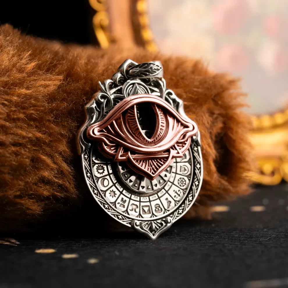 💪Hot Sale! 🔥49% OFF👁️‍🗨️Handmade Tarot Vision Pendant: Connect to Cosmic Wisdom Anytime