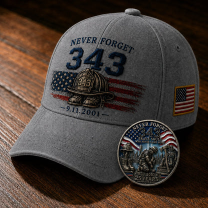 🧢Never Forget 343 Memorial Cap 🎁 Limited-Time Price Cut Available Now