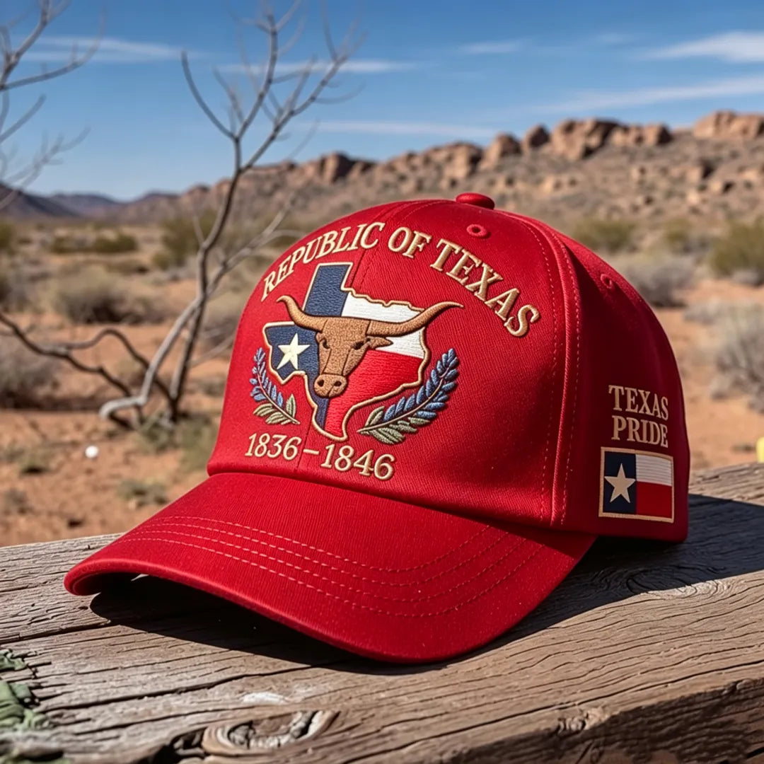 🔥Republic of Texas Embroidered Hat