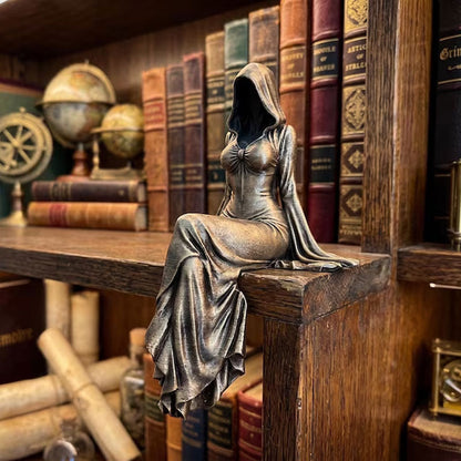 Lady Reaper - Ethereal Hooded Figure Sculpture